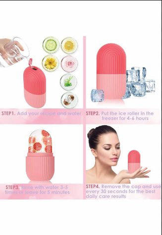 Ice Roller for Face, Ice Roller for Face Massager, Face Ice Roller to Enhance Skin Glow, Shrink & Tighten Pores, Reusable Facial Ice Roller Face Ice Treatment (Multicolor)